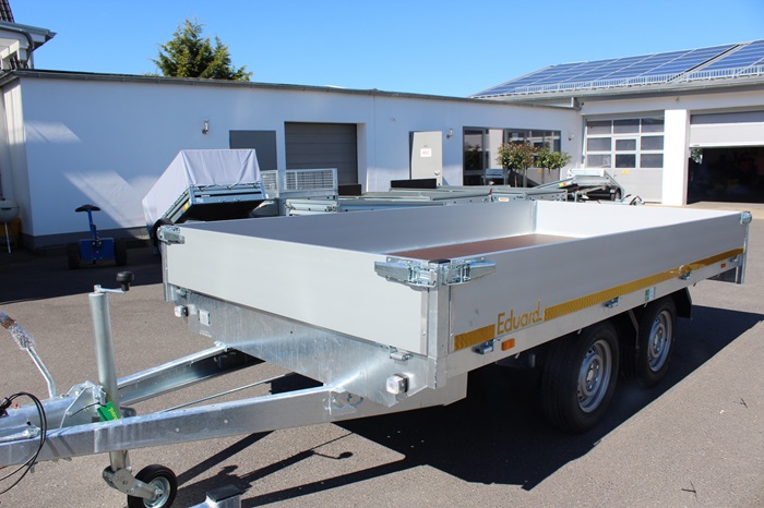 Remorque plateau Eduard avec ridelles 4020-4-P3-2763 GVW 3000 kg